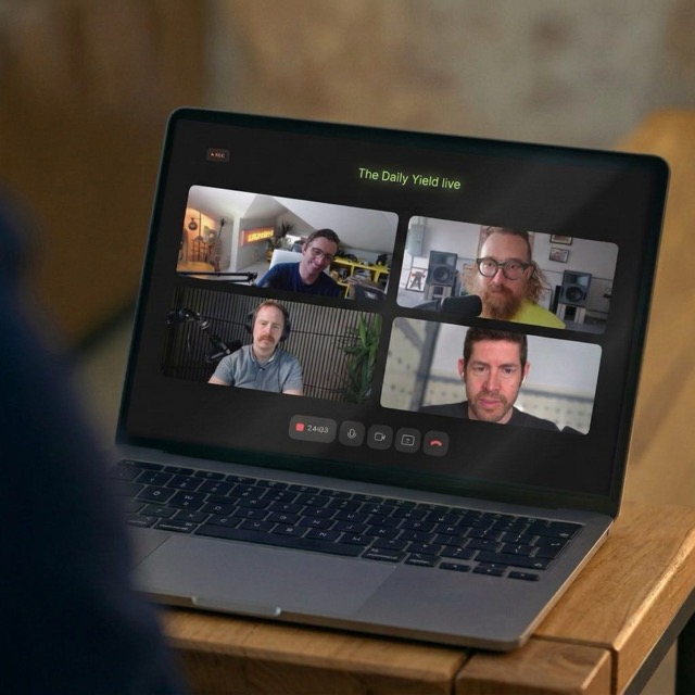 The Daily Yield live — the Plow team on a video call